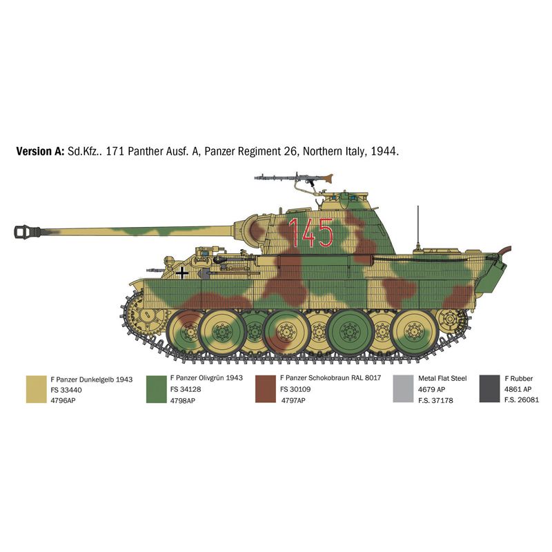 Italeri 0270s Sd.Kfz. 171 Panther Ausf. A